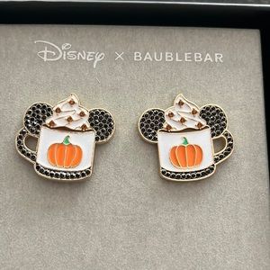 Disney Bauble Bar Halloween Pumpkin Latte Earrings